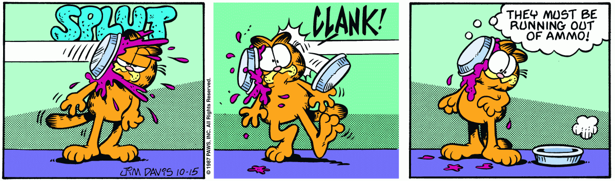 Garfield comic strip for Thursday, October 15, 1987