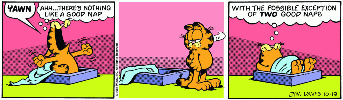 Garfield comic strip for Monday, October 19, 1987