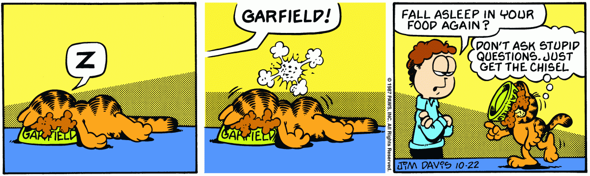 Garfield, October 22, 1987