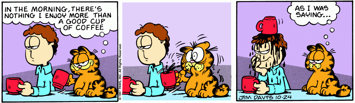 Garfield, October 24, 1987