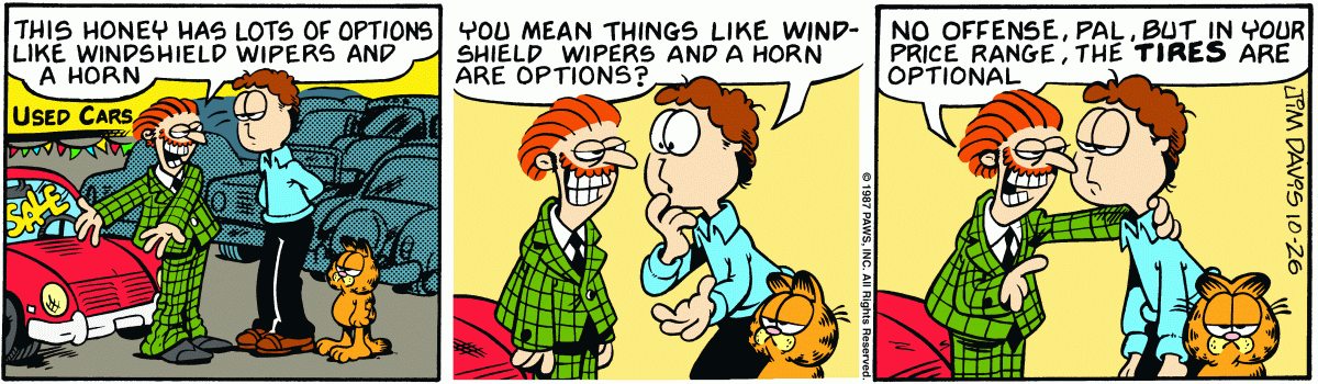 Garfield, October 26, 1987