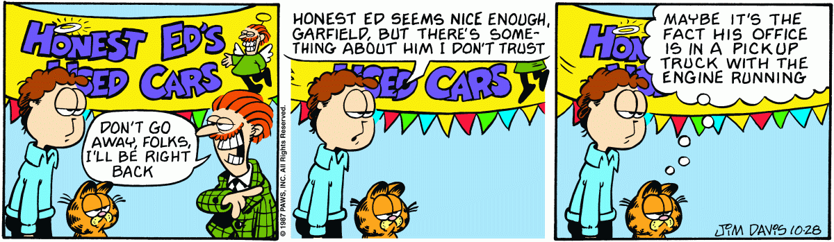 Garfield, October 28, 1987