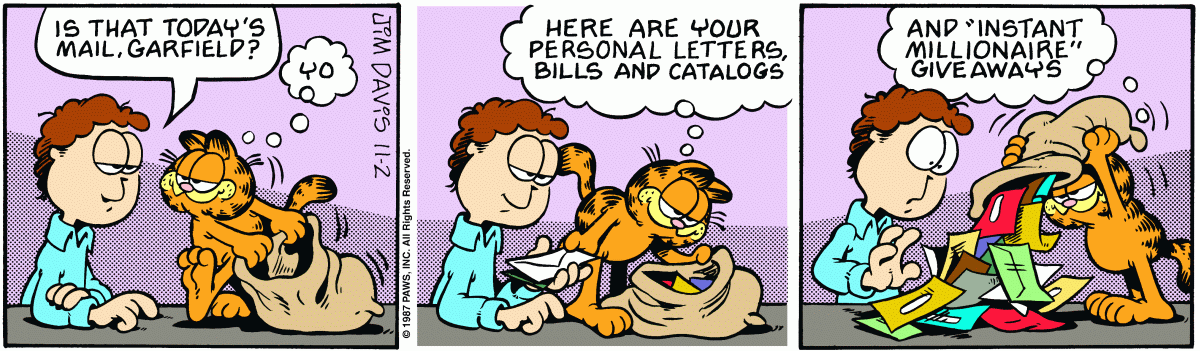 Garfield, November 2, 1987