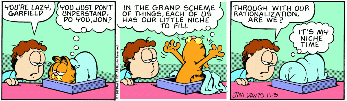 Garfield, November 3, 1987