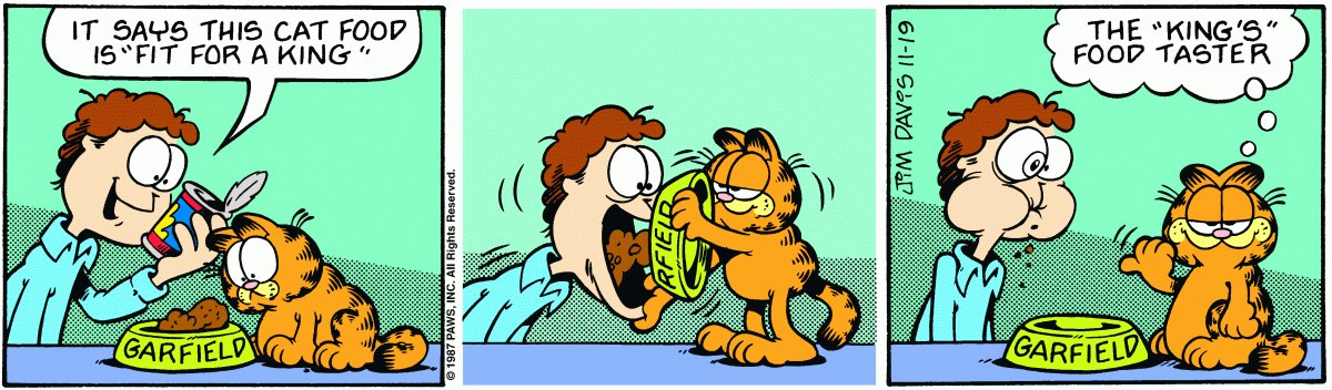 Garfield, November 19, 1987