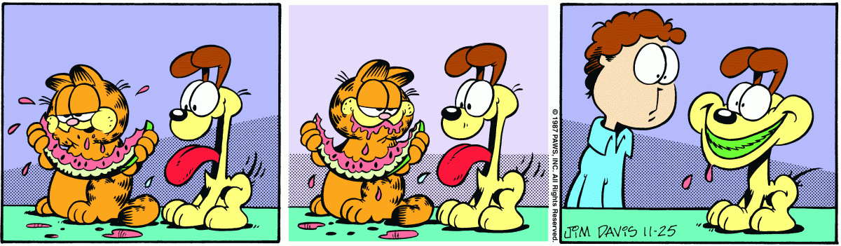Garfield, November 25, 1987
