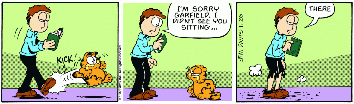 Garfield, November 26, 1987