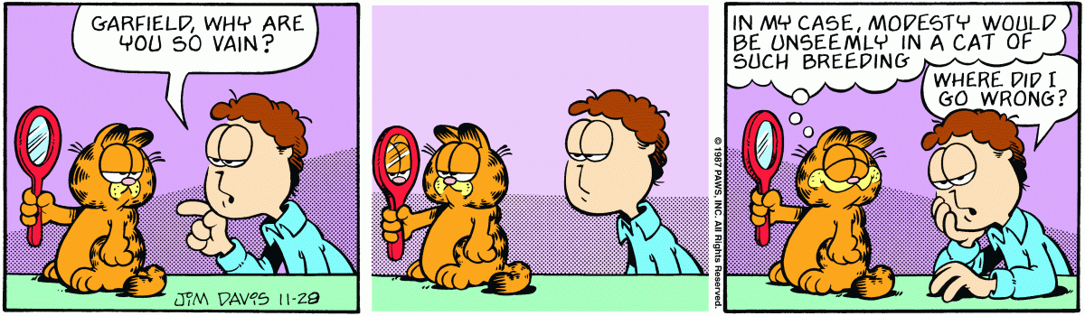 Garfield, November 28, 1987