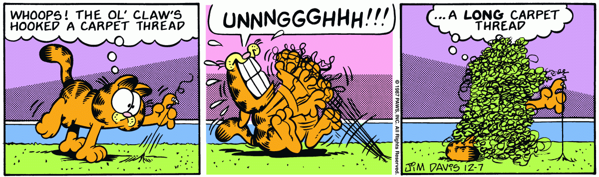 Garfield, December 7, 1987