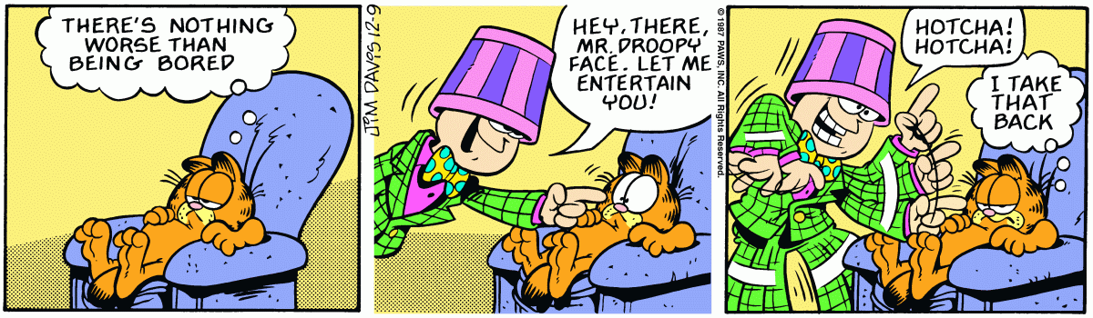 Garfield, December 9, 1987