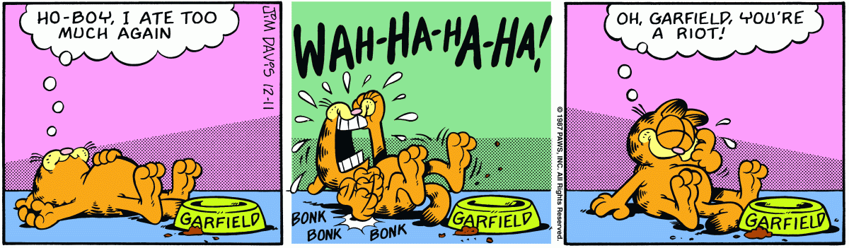 Garfield, December 11, 1987