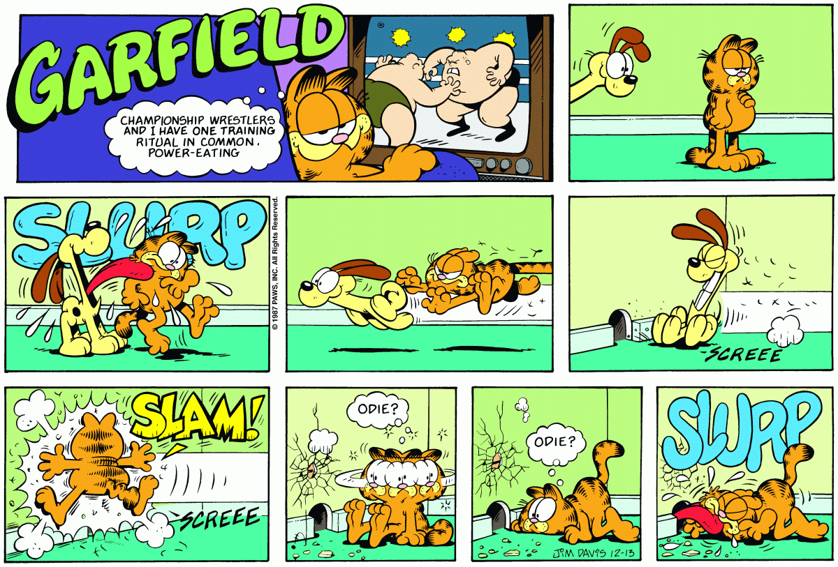 Garfield, December 13, 1987