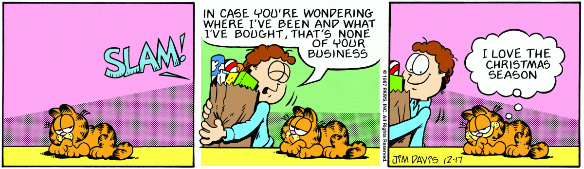 Garfield, December 17, 1987