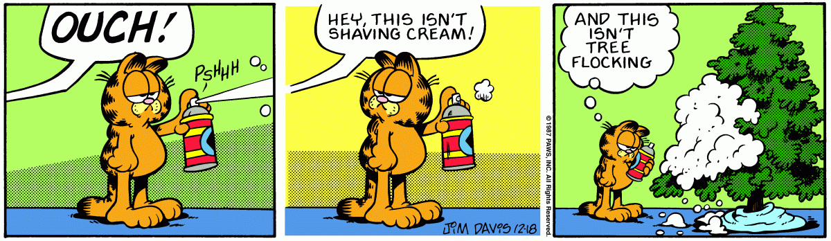 Garfield comic strip for Friday, December 18, 1987