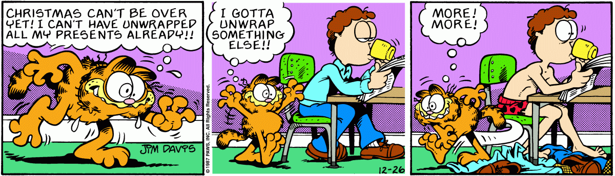 Garfield, December 26, 1987