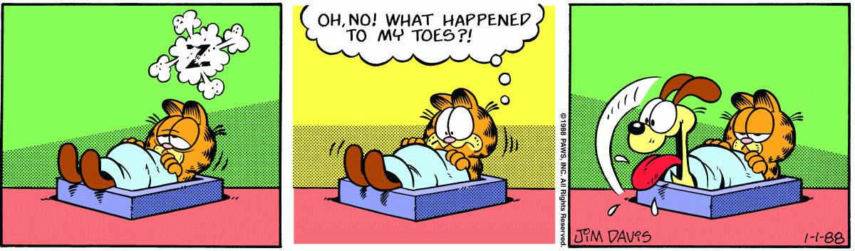 Garfield, January 1, 1988