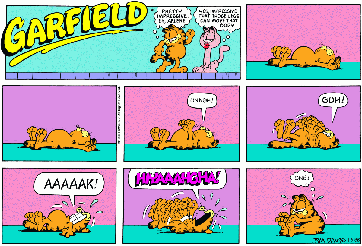 Garfield, January 3, 1988