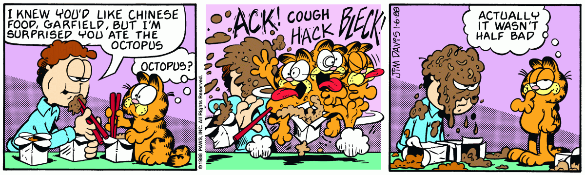 Garfield, January 6, 1988
