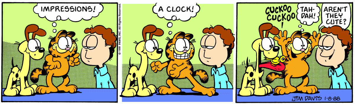 Garfield, January 8, 1988