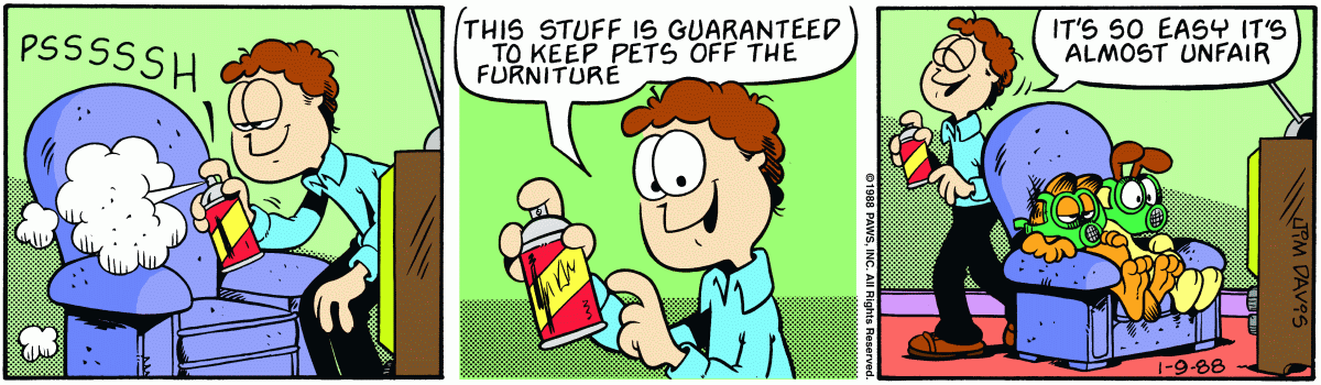 Garfield, January 9, 1988