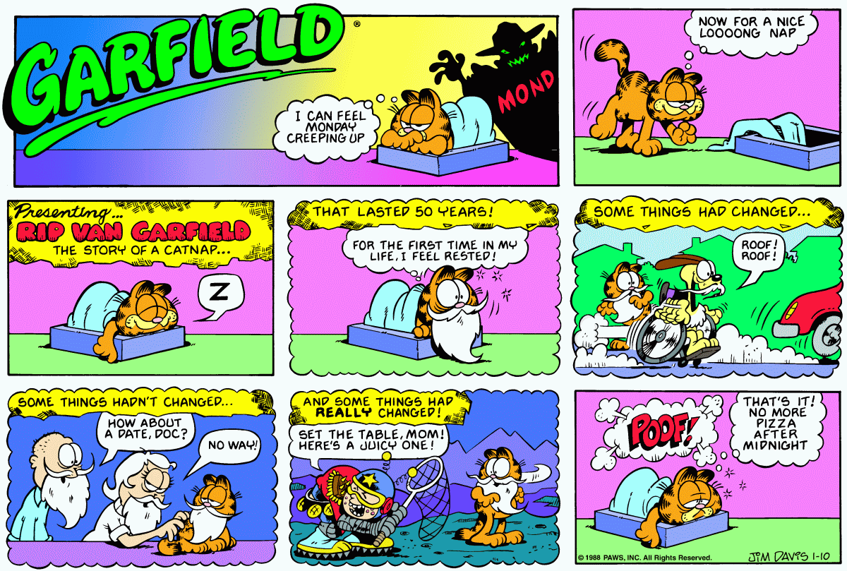 Garfield, January 10, 1988