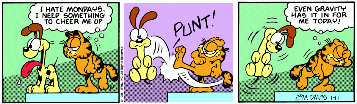 Garfield, January 11, 1988