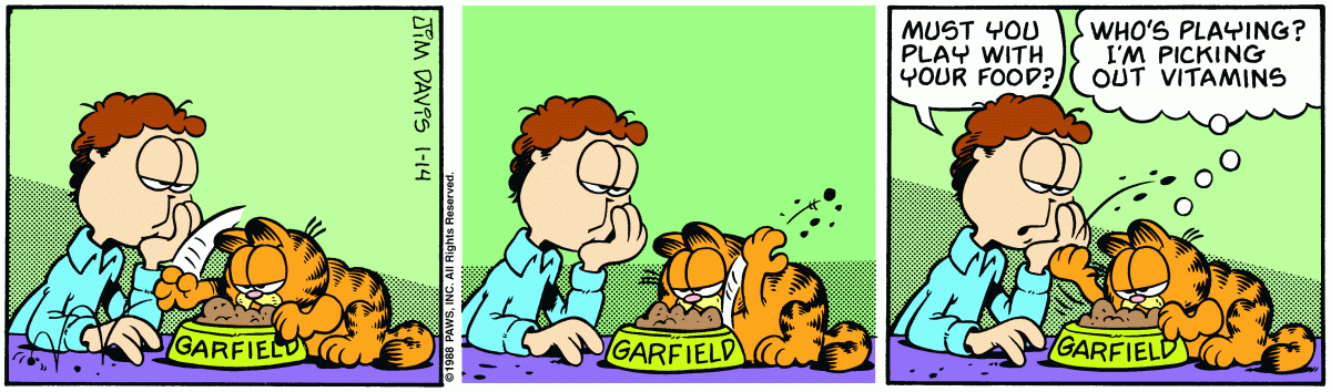 Garfield, January 14, 1988