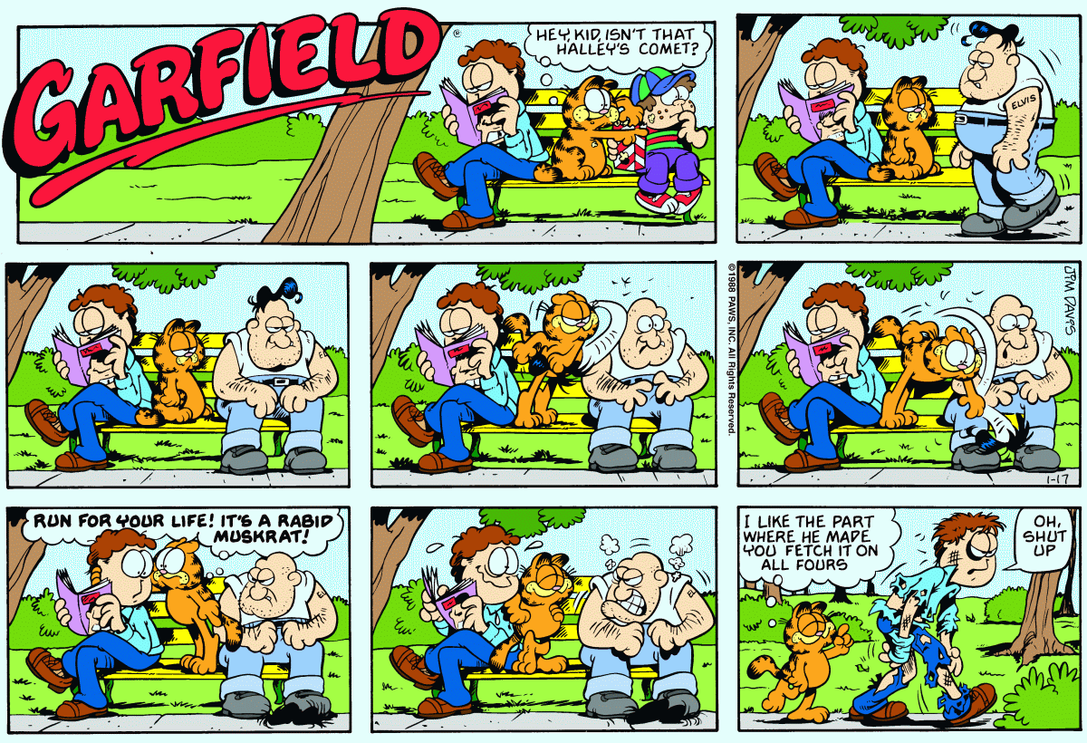 Garfield, January 17, 1988