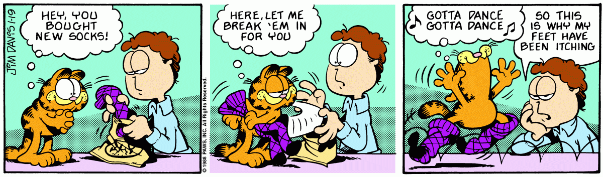 Garfield, January 19, 1988