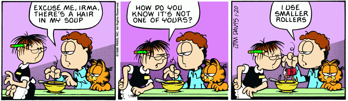 Garfield, January 20, 1988