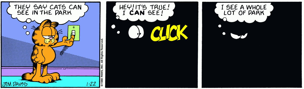 Garfield, January 22, 1988