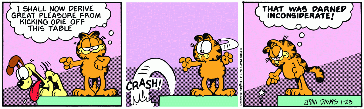 Garfield, January 23, 1988