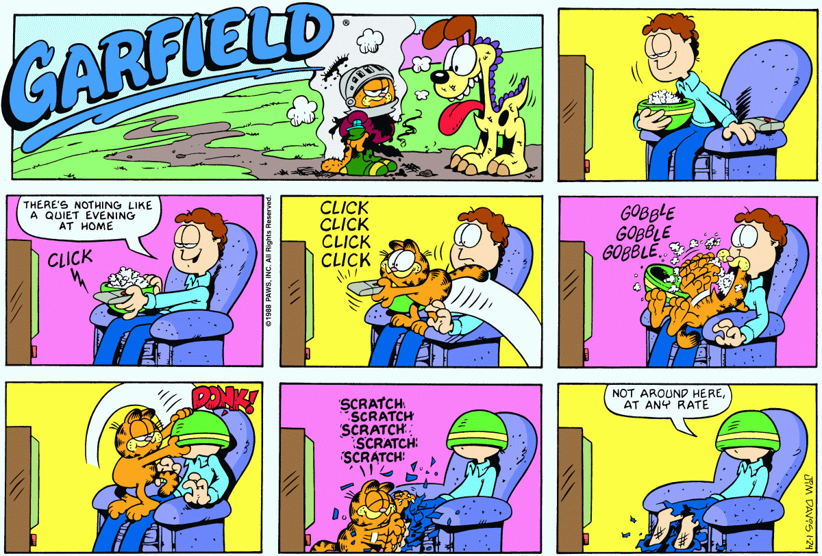 Garfield, January 24, 1988