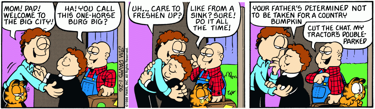 Garfield, January 26, 1988