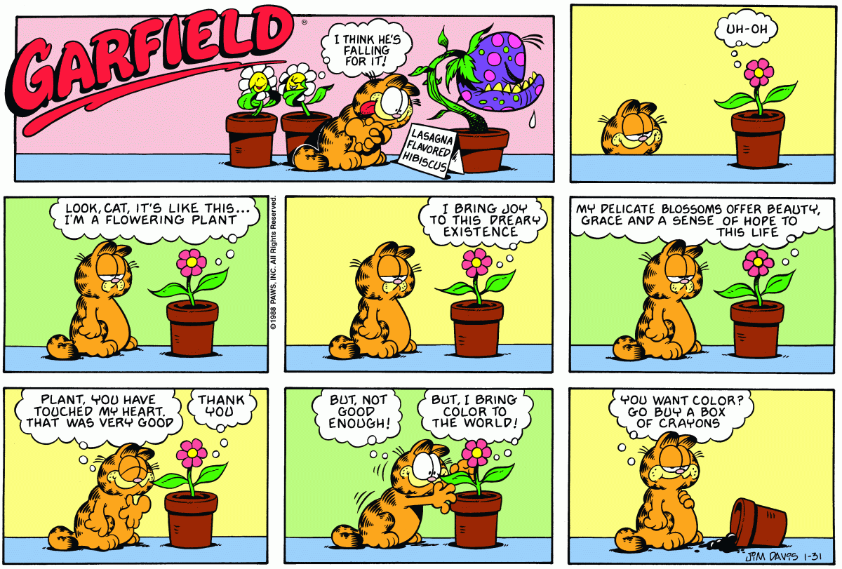 Garfield, January 31, 1988