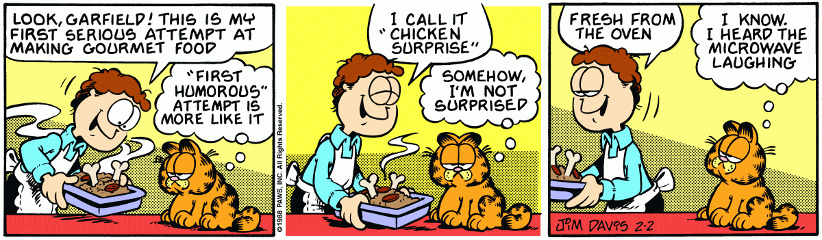 Garfield, February 2, 1988