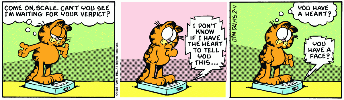 Garfield, February 4, 1988