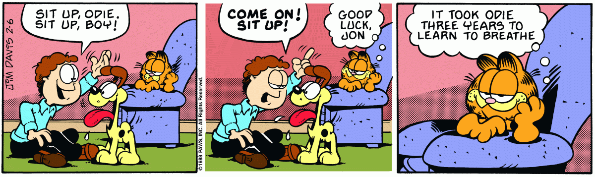 Garfield, February 6, 1988