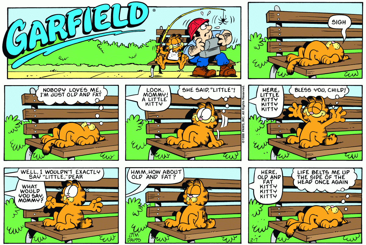 Garfield, February 7, 1988