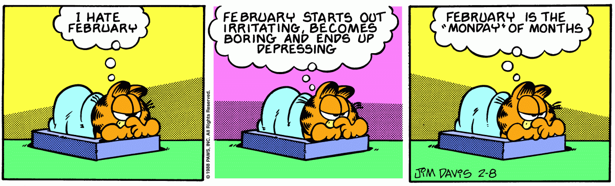 Garfield, February 8, 1988