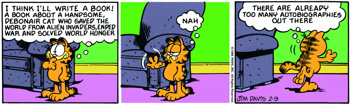 Garfield, February 9, 1988