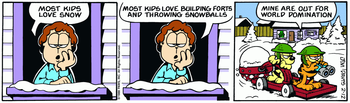 Garfield, February 12, 1988