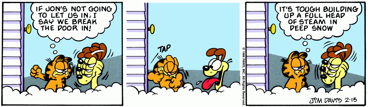 Garfield, February 13, 1988