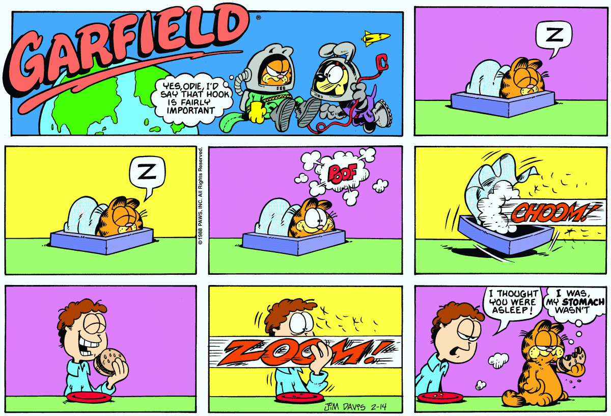 Garfield, February 14, 1988