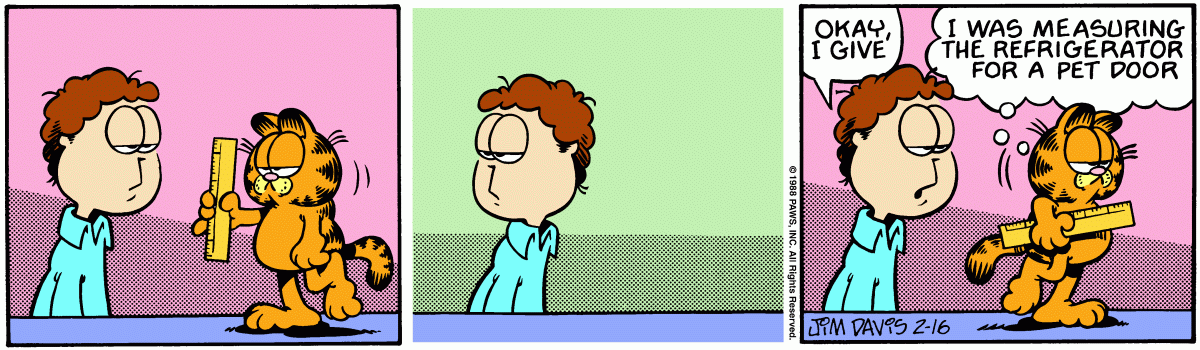Garfield, February 16, 1988
