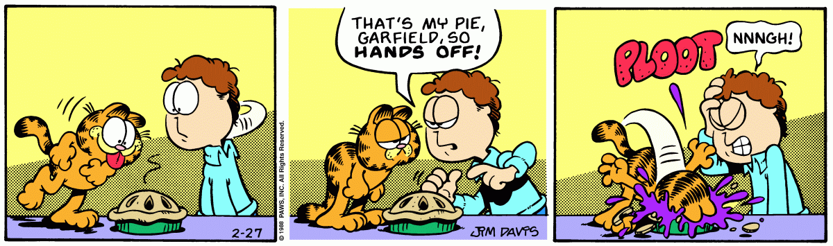 Garfield, February 27, 1988