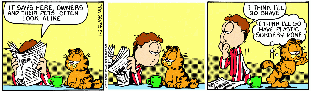 Garfield, March 1, 1988