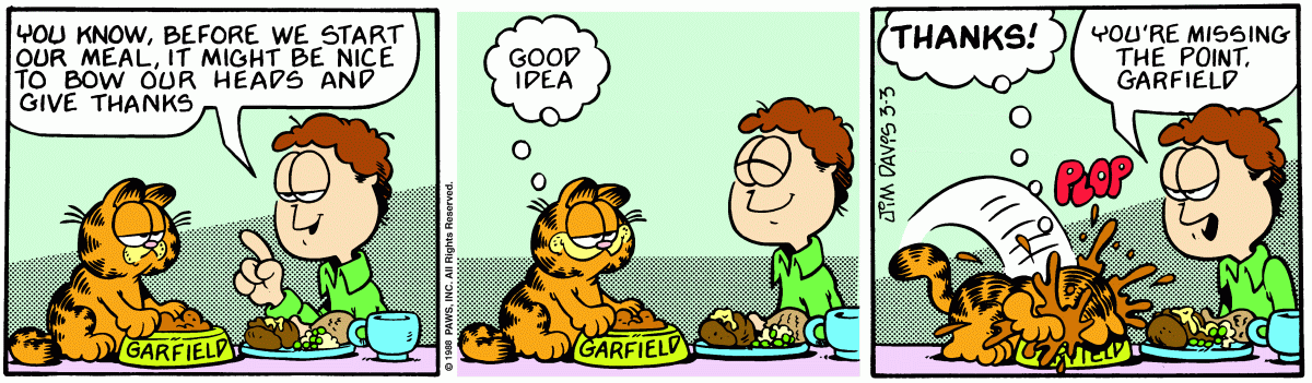Garfield, March 3, 1988