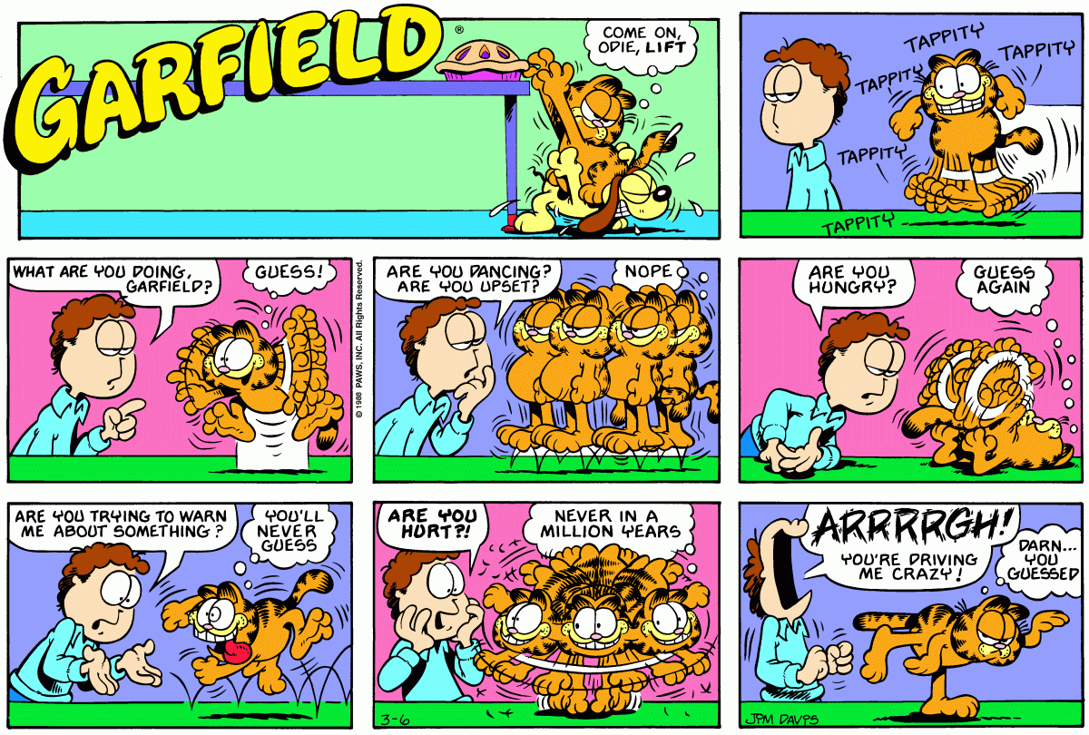 Garfield, March 6, 1988