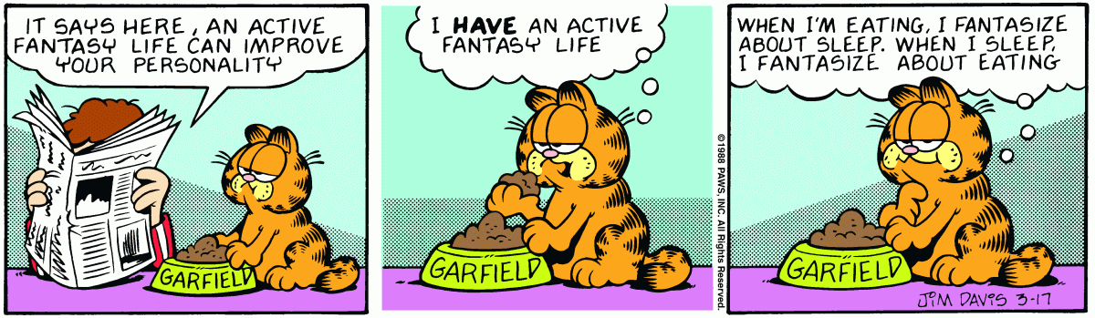 Garfield, March 17, 1988